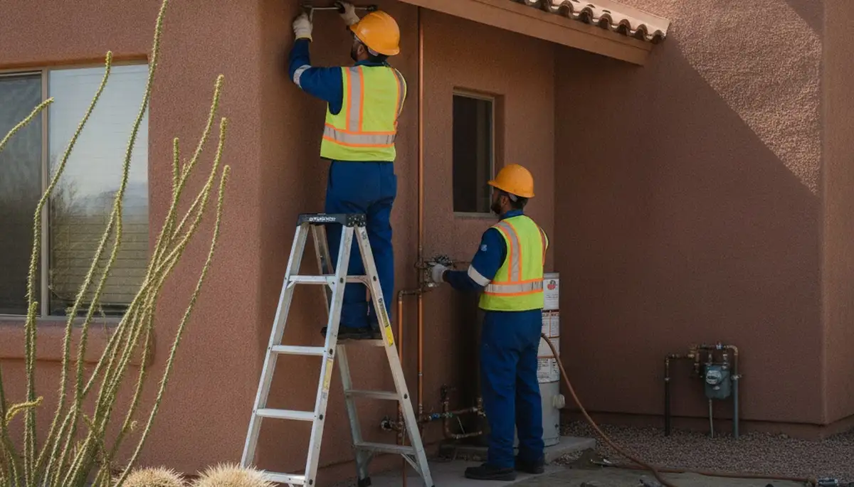 Plumbing repair team serving Chandler, AZ for leak fixes, drain cleaning, and emergency plumbing services