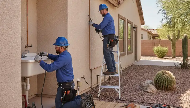 Plumbing repair service in Chandler, AZ for residential and commercial plumbing issues