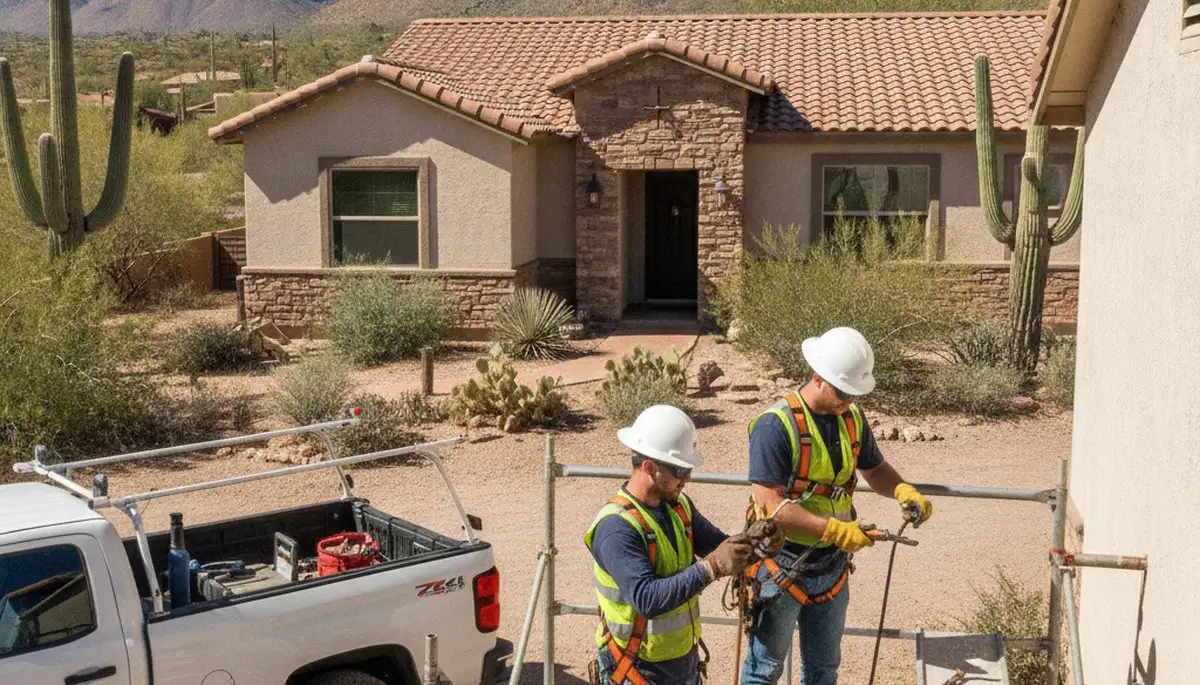 Plumbing repair technician serving Chandler, AZ for residential pipe and leak repairs