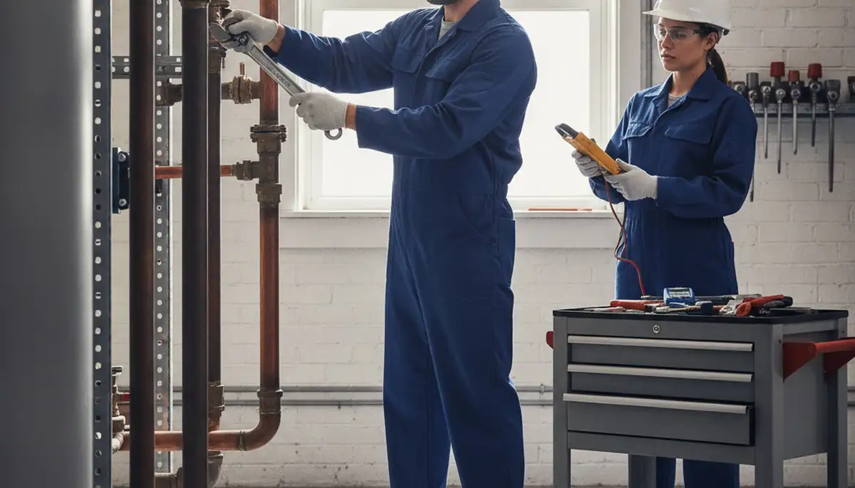 Chandler, AZ plumber repairing a home pipe for fast, reliable plumbing service