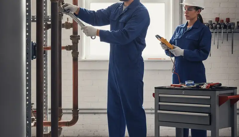 Chandler, AZ plumber repairing a home pipe for fast, reliable plumbing service