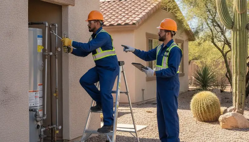 Plumbing repair technician serving Chandler, AZ for residential leak and pipe repair services