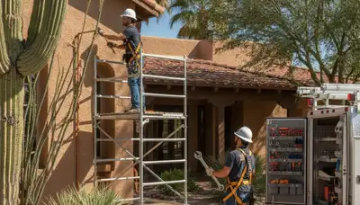 Plumber repairing plumbing in Chandler, AZ for local residential and commercial service