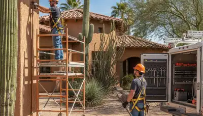 Plumber repairing a leak in Chandler, AZ, for plumbinginChandlerAZ-new.com