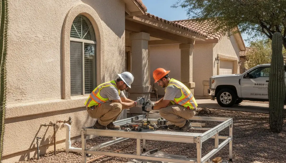 Plumbing repair service in Chandler, AZ for residential and commercial leaks, clogs, and pipe repairs