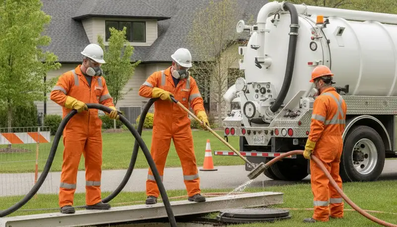 Septic tank cleaning service in Chandler, AZ for residential plumbing maintenance