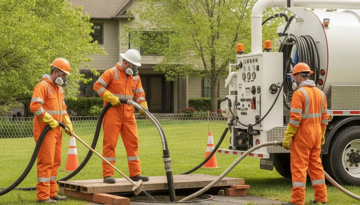Septic tank cleaning service in Chandler, AZ by On Call Plumbers for residential plumbing maintenance