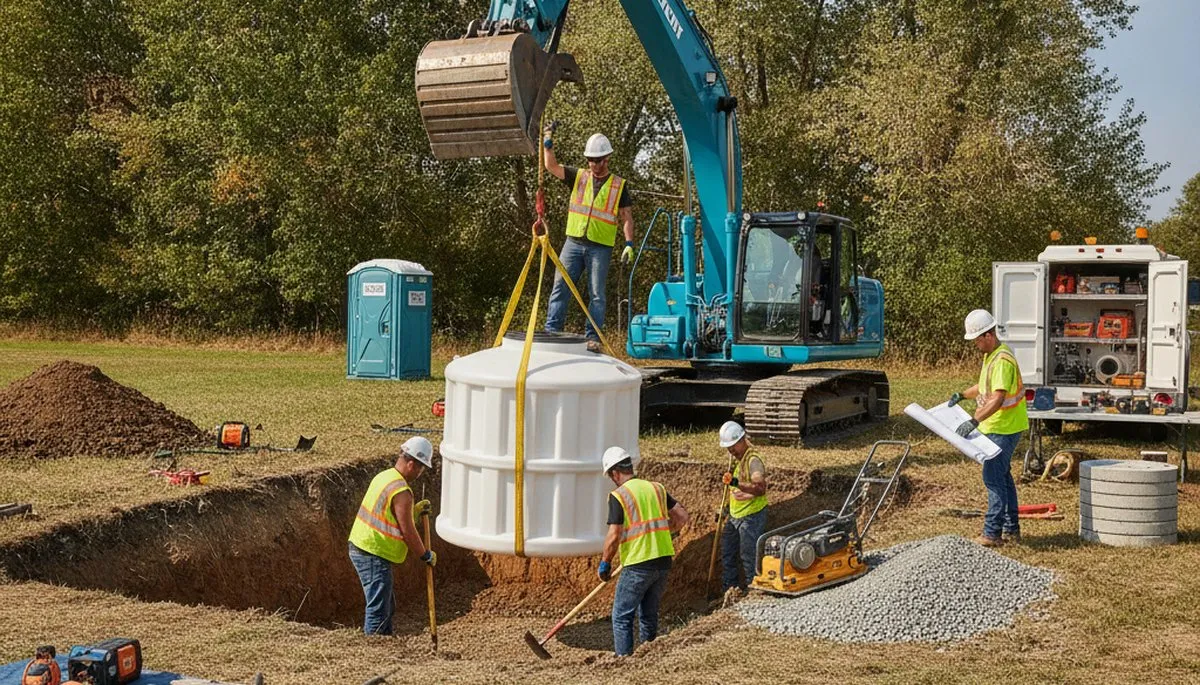 Septic tank installation for Chandler, AZ homes by On Call Plumbers