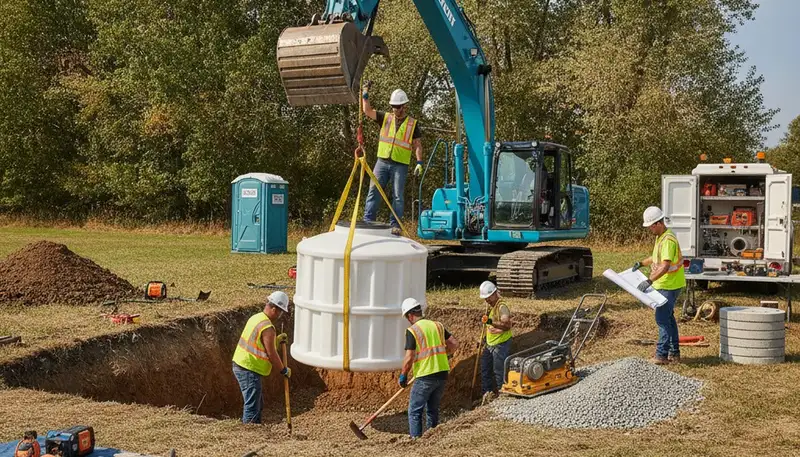 Septic tank installation for Chandler, AZ homes by On Call Plumbers