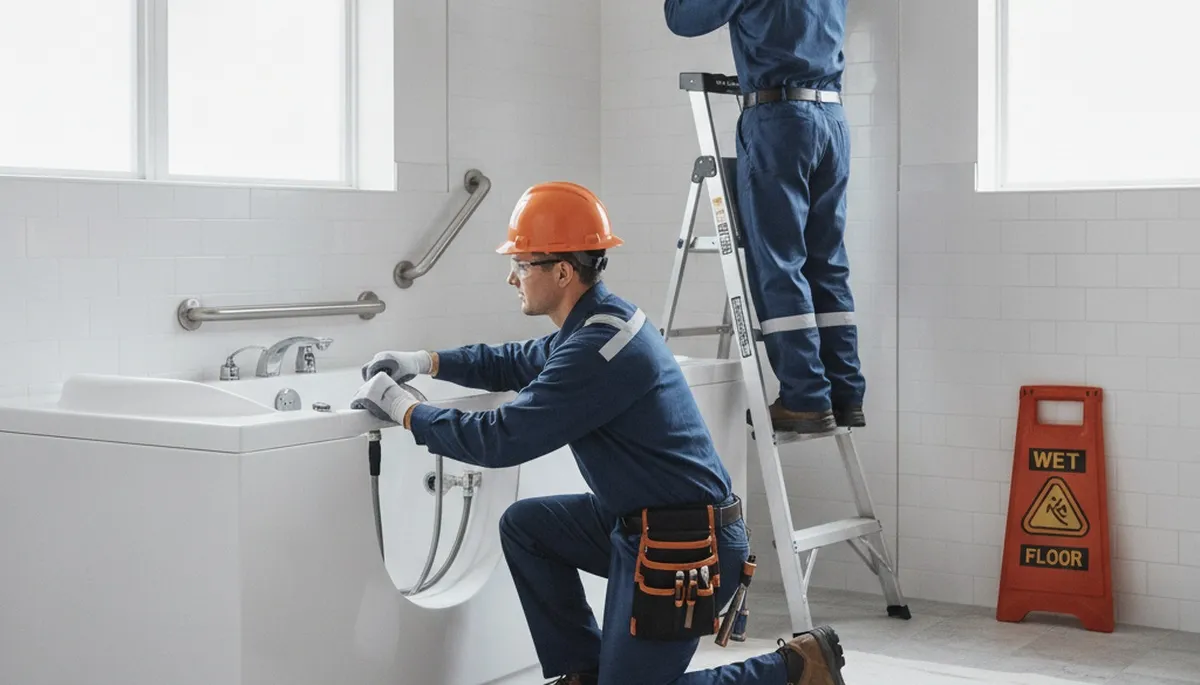 Walk-in tub installation for Chandler, AZ homeowners by On Call Plumbers